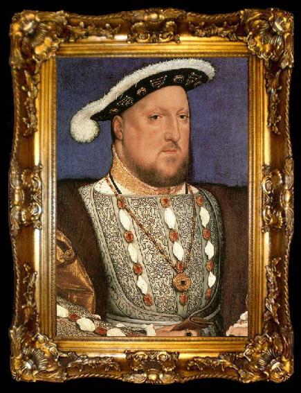 framed  HOLBEIN, Hans the Younger Portrait of Henry VIII, ta009-2