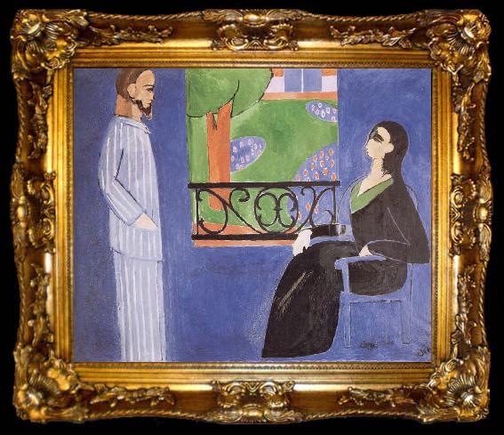framed  Henri Matisse The discussion, ta009-2