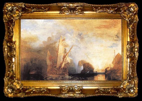 framed  J.M.W. Turner Ulysses Deriding Polyphemus, ta009-2