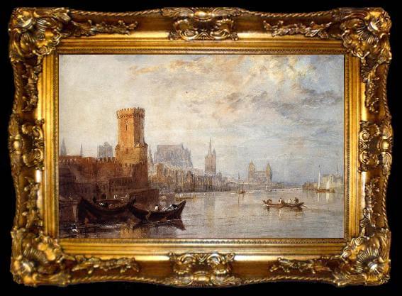 framed  J.M.W. Turner View of Cologne on the Rhine, ta009-2
