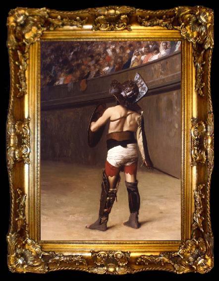 framed  Jean Leon Gerome Gaulish Gladiator, ta009-2