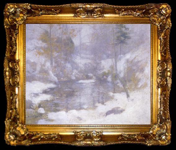 framed  John Henry Twachtman Winter Harmony, ta009-2