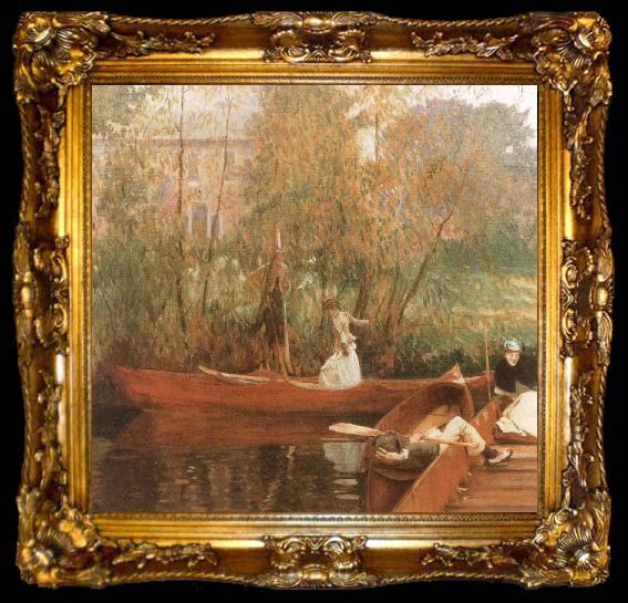 framed  John Singer Sargent The Boating Party, ta009-2
