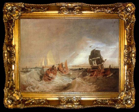 framed  Joseph Mallord William Turner River, ta009-2