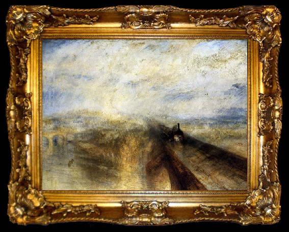 framed  Joseph Mallord William Turner Rain, Steam and Speed The Great Western Railway before 1844, ta009-2