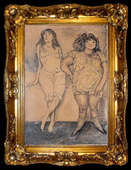 framed  Jules Pascin Two lady, ta009-2
