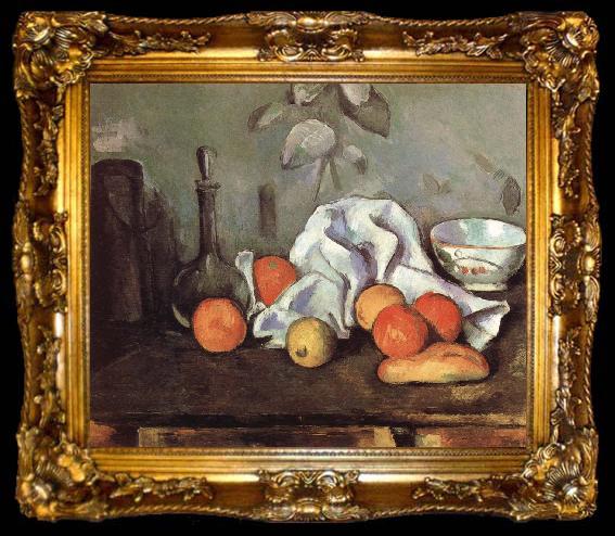 framed  Paul Cezanne Still Life with Fruit, ta009-2