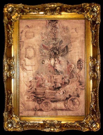 framed  Peter Paul Rubens The Triumphal Car of Kallo, ta009-2