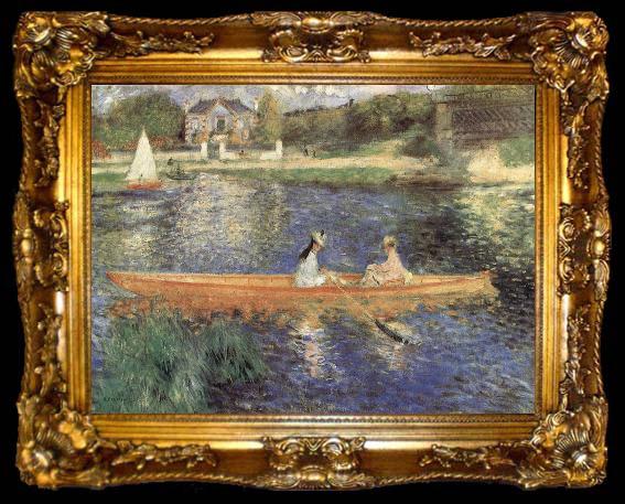 framed  Pierre-Auguste Renoir The Senie at Asnieres, ta009-2