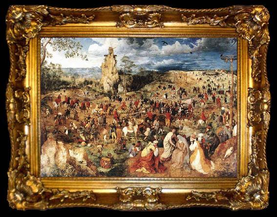 framed  Pieter Bruegel Christ Carrying the Cross, ta009-2