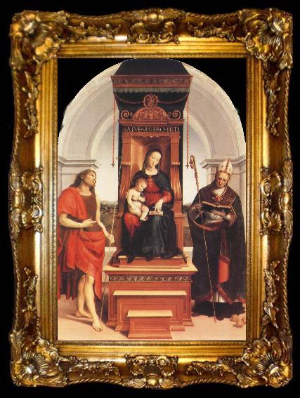 framed  Raphael Virgin and Child with SS.John the Baptist and Nicholas, ta009-2