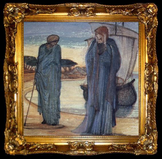 framed  Sir Edward Coley Burne-Jones The Magic Circle, ta009-2