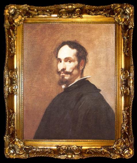 framed  VELAZQUEZ, Diego Rodriguez de Silva y Portrait of man, ta009-2