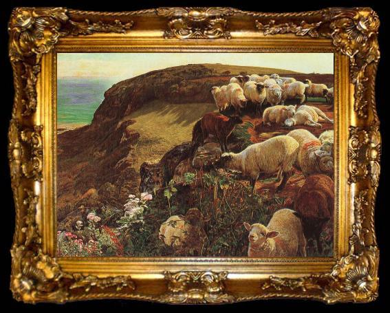 framed  William Holman Hunt Being English coasts, ta009-2