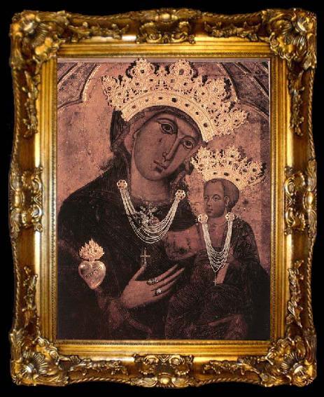 framed  unknow artist Madonna del Voto after 1261, ta009-2