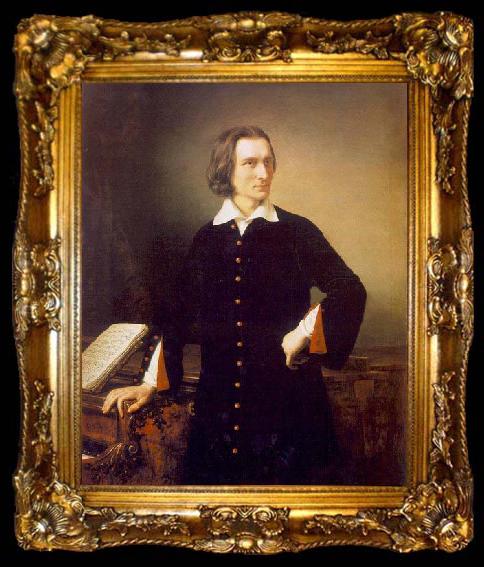 framed  unknow artist Portrait of Franz Liszt, ta009-2