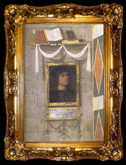 framed  Bernardino Pinturicchio Self-Portrait, ta009-2
