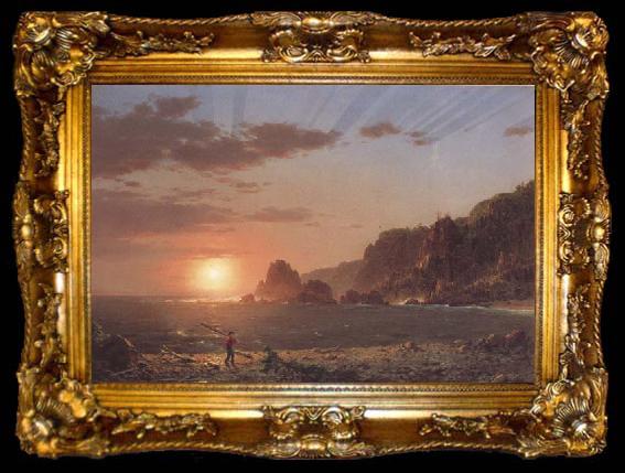 framed  Frederic E.Church Grand Manan Island,Bay of Fundy, ta009-2