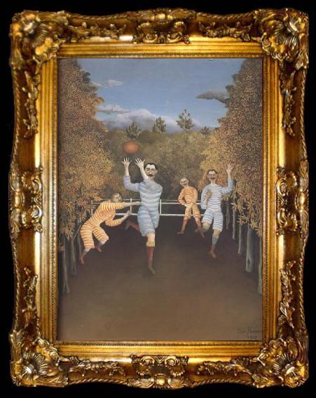 framed  Henri Rousseau Soccer Players, ta009-2