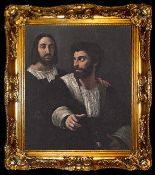 framed  Raphael Portrait of the Artist with a Friend, ta009-2