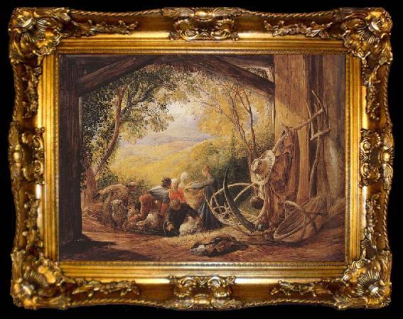 framed  Samuel Palmer The Shearers, ta009-2