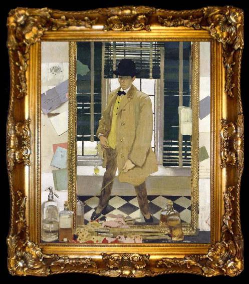 framed  Sir William Orpen The Poet, ta009-2