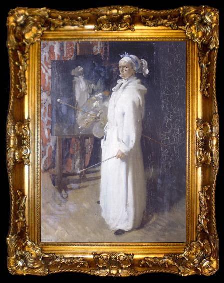 framed  Sir William Orpen Self-Portrait as Chardin, ta009-2