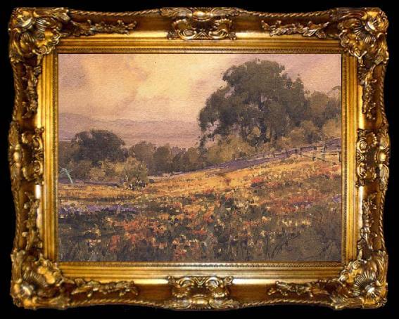 framed  unknow artist California landscape, ta009-2