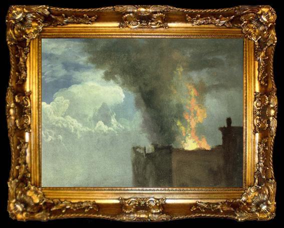 framed  Albert Bierstadt the conflagration, ta009-2