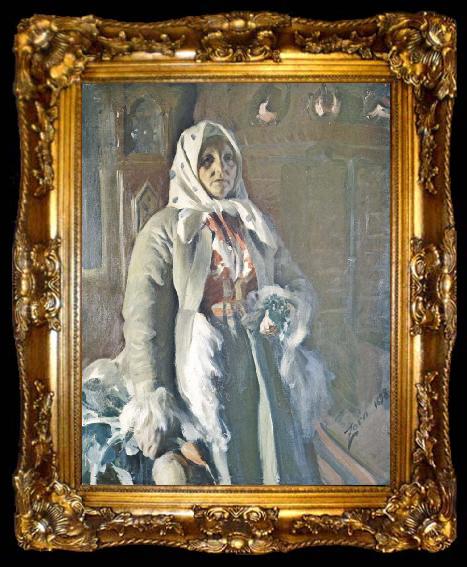 framed  Anders Zorn mamma, ta009-2