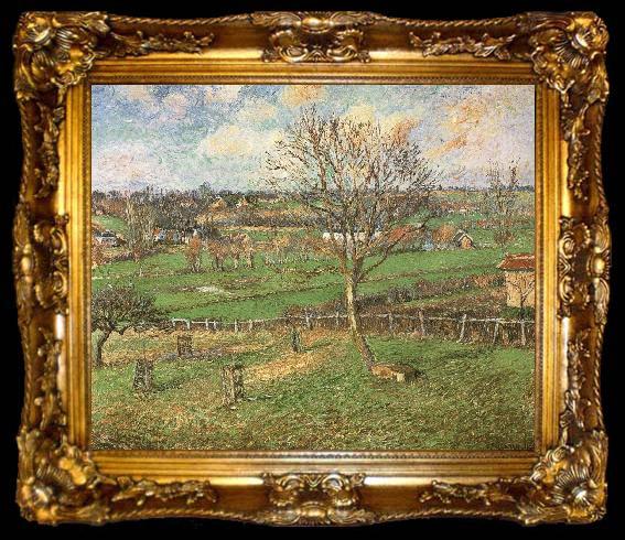 framed  Camille Pissarro The peach trees in winter, ta009-2