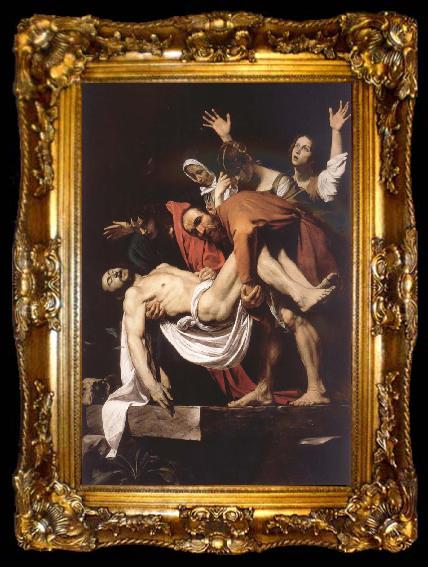 framed  Caravaggio The entombment, ta009-2