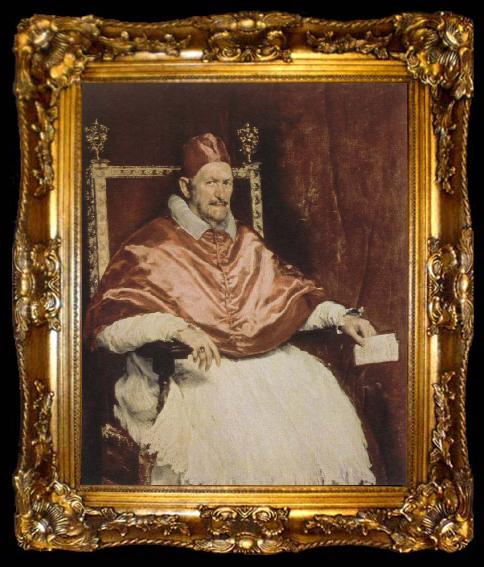 framed  Diego Velazquez portrait of pope innocet x, ta009-2