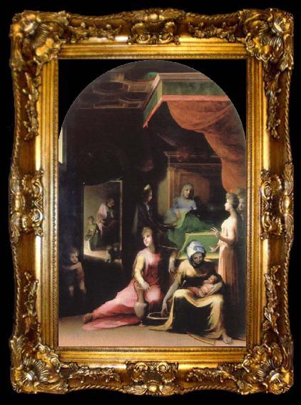 framed  Domenico Beccafumi nativity of the virgin, ta009-2