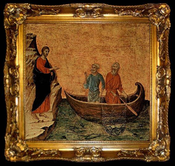 framed  Duccio The Calling of the Apostles Peter and Andrew, ta009-2