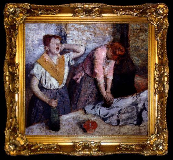 framed  Edgar Degas tvarrerskor, ta009-2