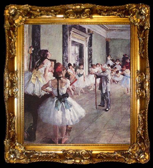 framed  Edgar Degas The Dance Class, ta009-2