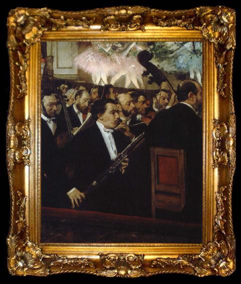 framed  Edgar Degas lorchestre de l opera, ta009-2