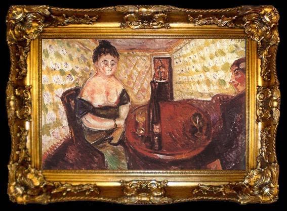 framed  Edvard Munch Scene, ta009-2