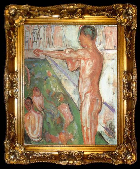 framed  Edvard Munch Bather, ta009-2