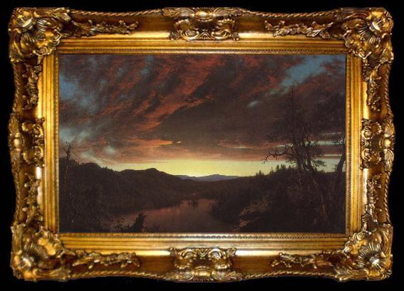 framed  Frederic Edwin Church Wild twilight, ta009-2
