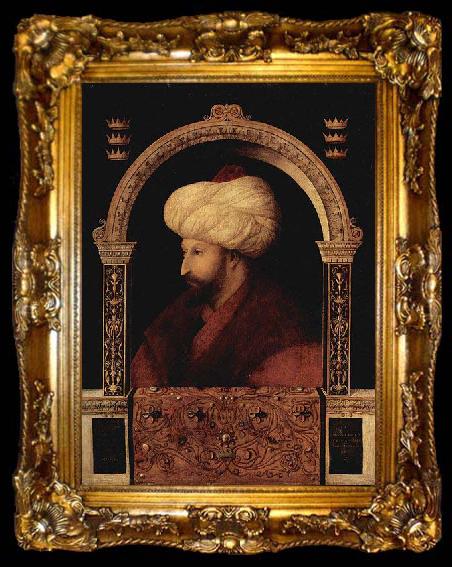 framed  Gentile Bellini Sultan Mehmed II, ta009-2