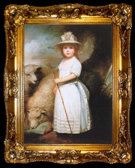 framed  George Romney the shepherd girl, ta009-2