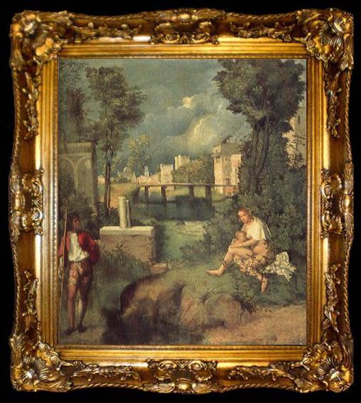 framed  Giorgione Storm, ta009-2
