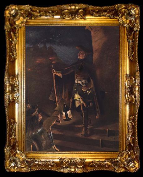 framed  Gustaf Cederstrom den 30 november 1718, ta009-2