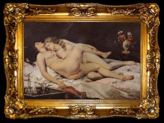 framed  Gustave Courbet Dreamland, ta009-2
