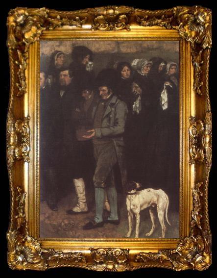 framed  Gustave Courbet Interment, ta009-2