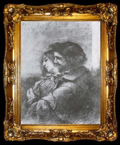 framed  Gustave Courbet Sweet, ta009-2