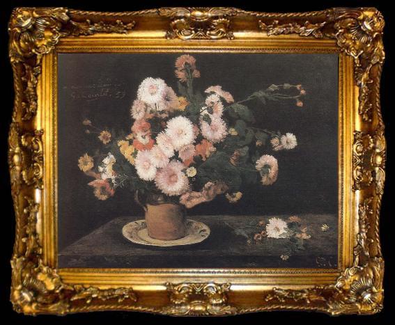 framed  Gustave Courbet Flower, ta009-2