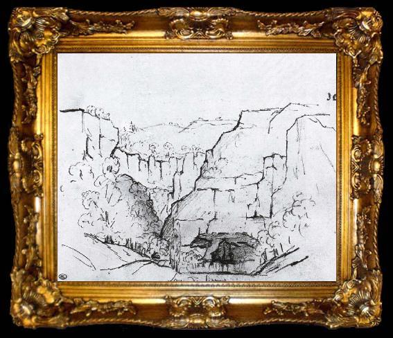 framed  Gustave Courbet Headstream, ta009-2